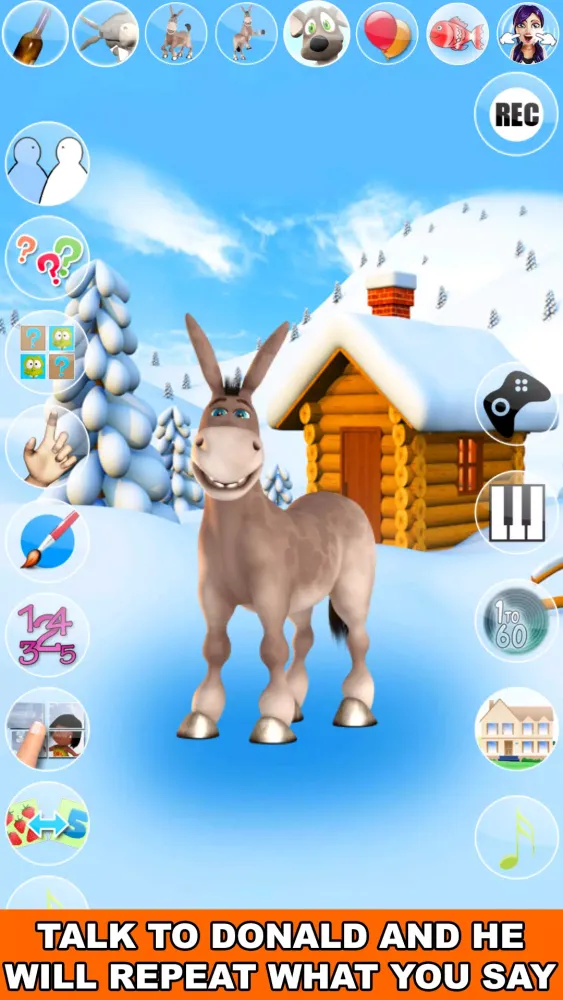 Talking Donald Donkey Ice Fun Screenshots