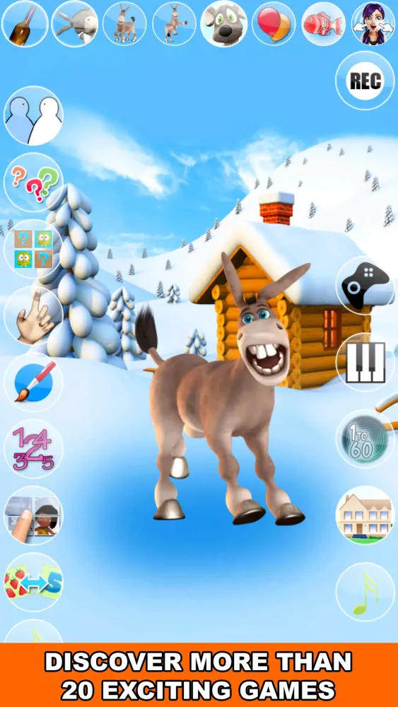 Talking Donald Donkey Ice Fun Screenshots