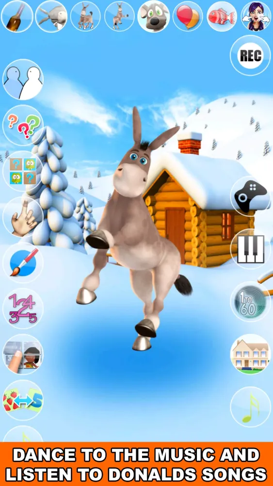 Talking Donald Donkey Ice Fun Screenshots