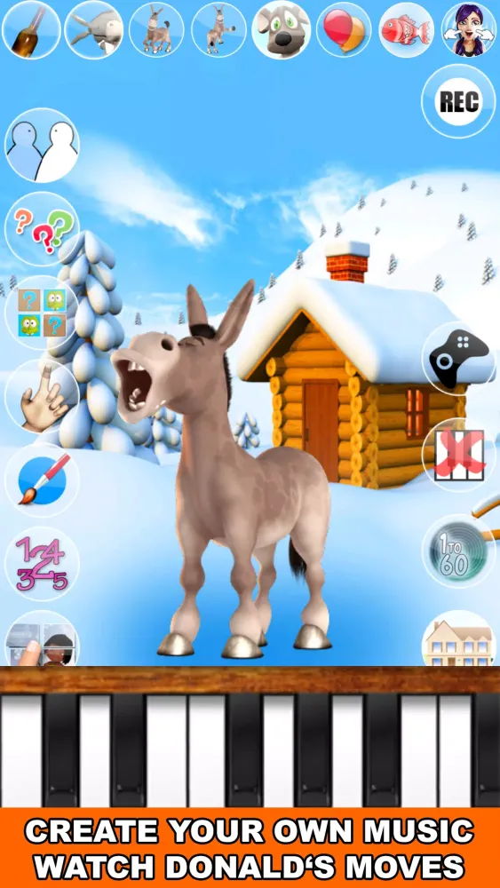 Talking Donald Donkey Ice Fun Screenshots