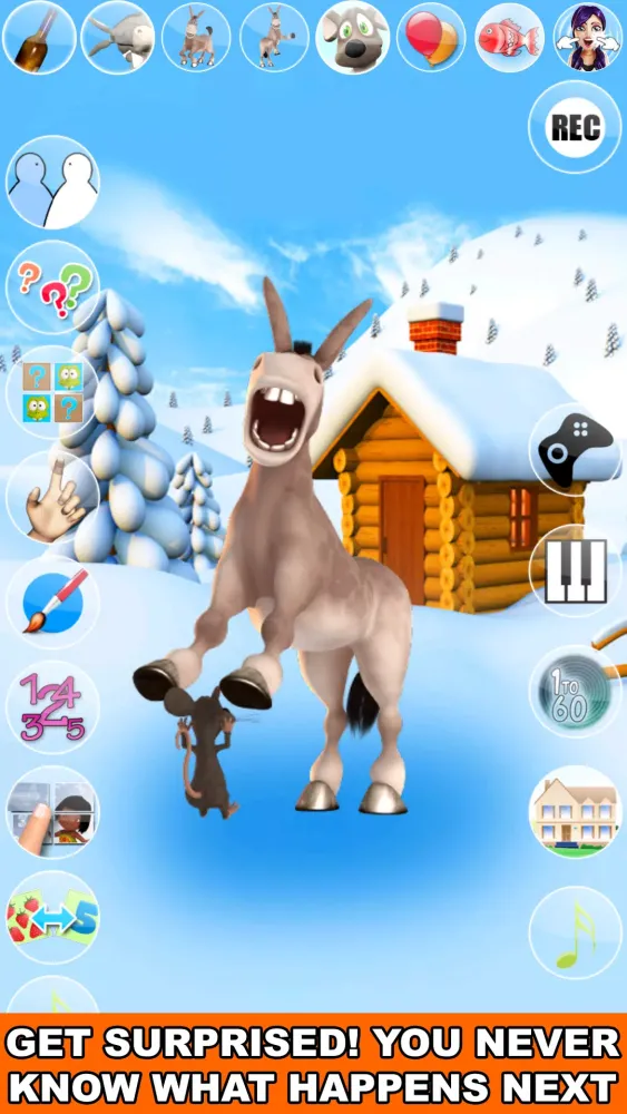 Talking Donald Donkey Ice Fun Screenshots