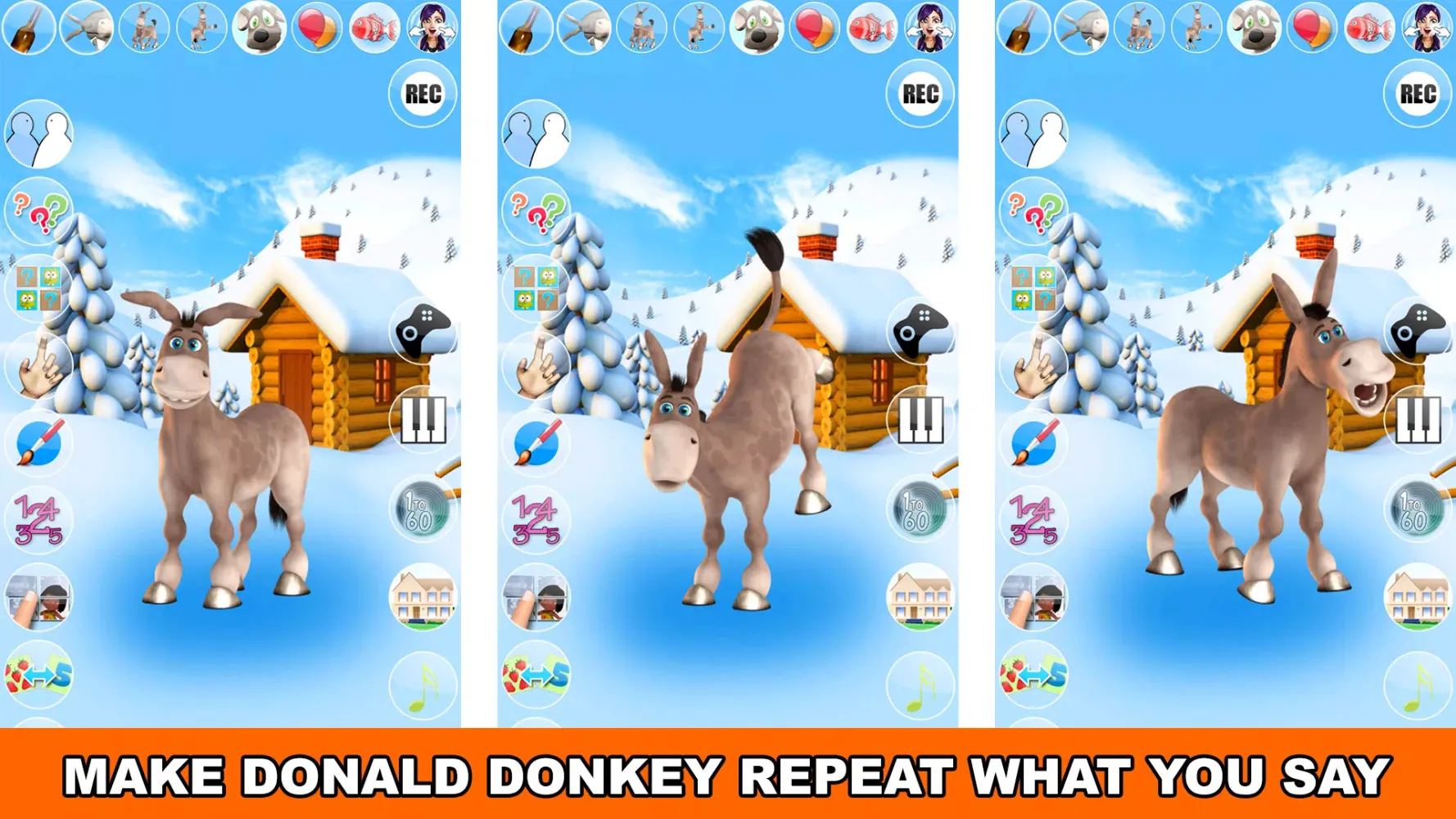 Talking Donald Donkey Ice Fun Screenshots