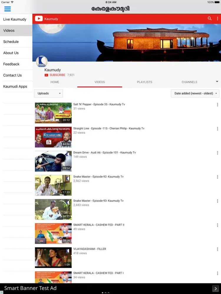 Zrzuty ekranu Kaumudy TV iPad 