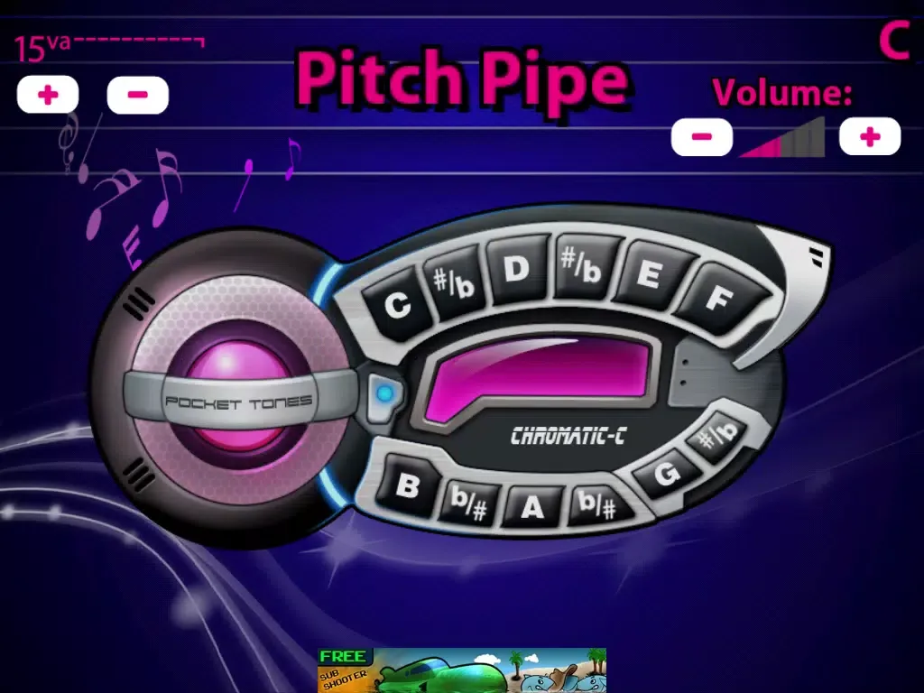 Capturas de tela do Pitch Pipe Pro (Pitchpipe) - Perfect practice tool for Musicians (Chromatic acapella pitch) iPad 