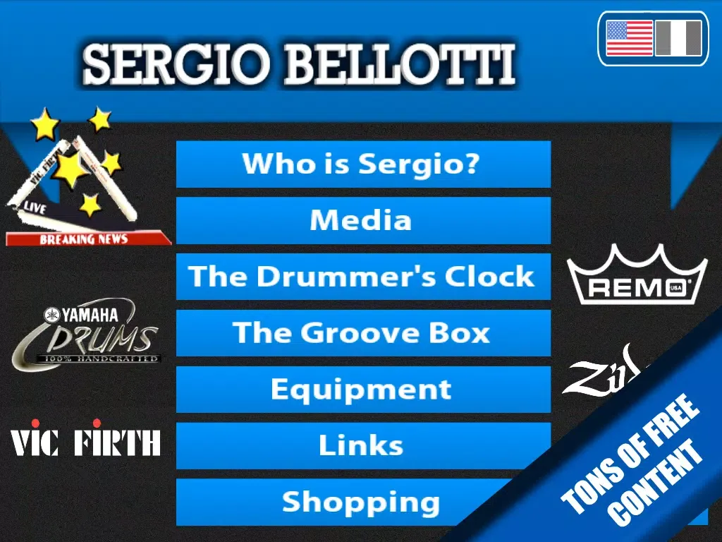Capturas de tela do Sergio Bellotti iPad 