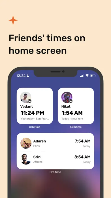 Скриншоты World clock widget - Orbitime