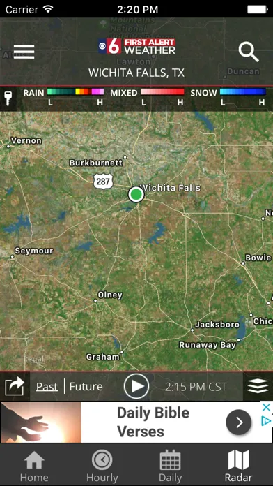 Capturas de tela do First Alert 6 Weather