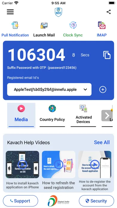 Capturas de pantalla de Kavach Authentication