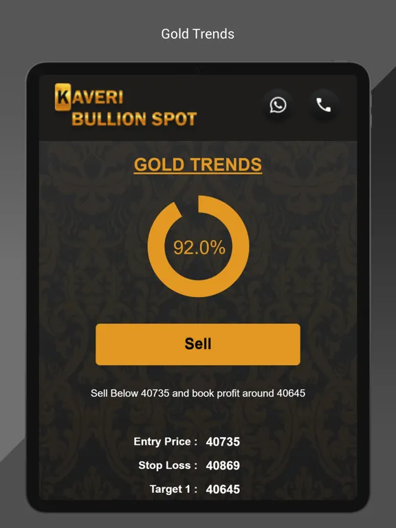 Capturas de pantalla de Kaveri Bullion Spot iPad 