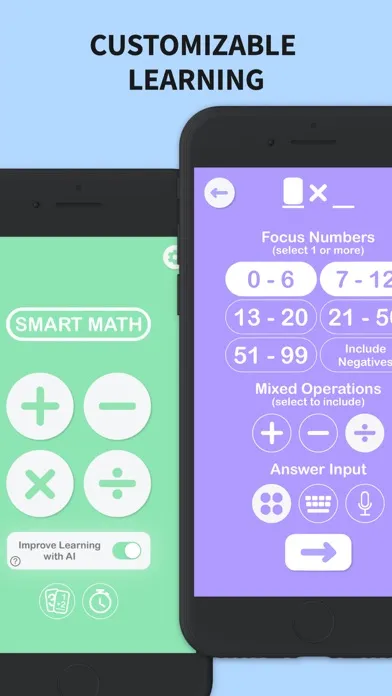 Zrzuty ekranu Smart Math Flash Cards & Games