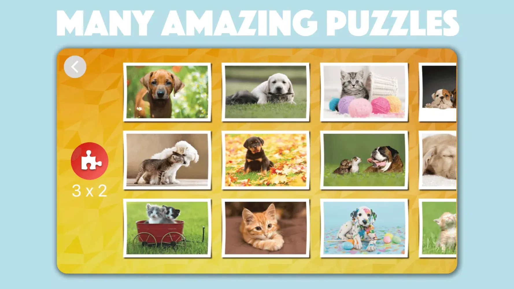 Dogs & Cats Puzzles for kids应用截图