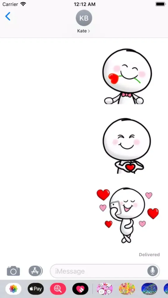 Ảnh chụp màn hình của Cute Love Stickers kawai