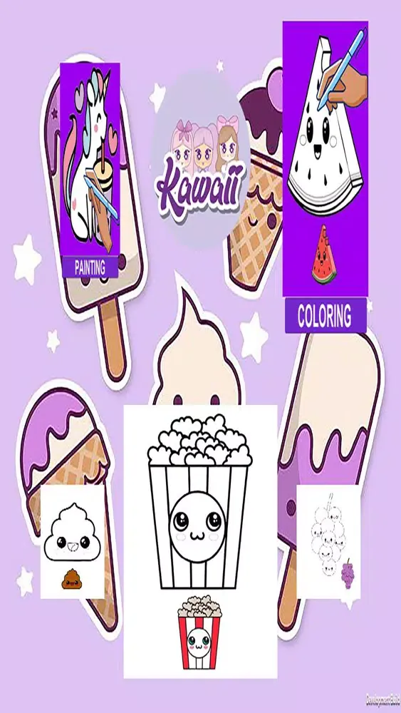Kawaii Game Coloring Book スクリーンショット