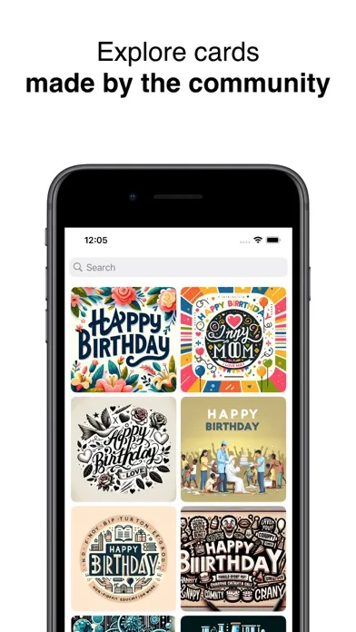 Tangkapan skrin E-Card.com: AI Greeting Cards