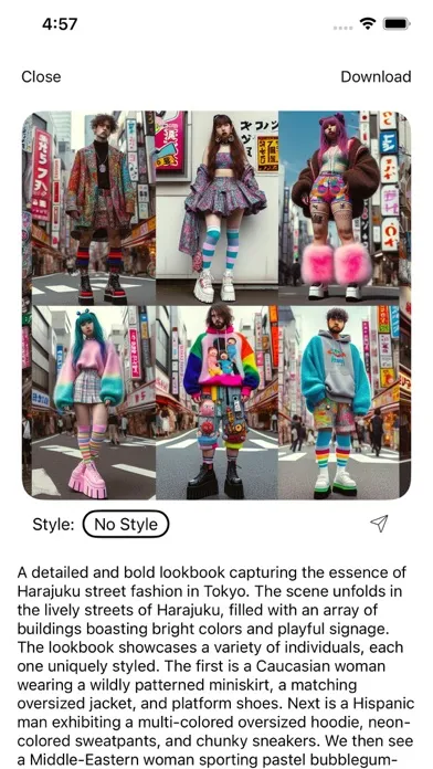 Zrzuty ekranu Lookbook