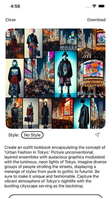 Zrzuty ekranu Lookbook