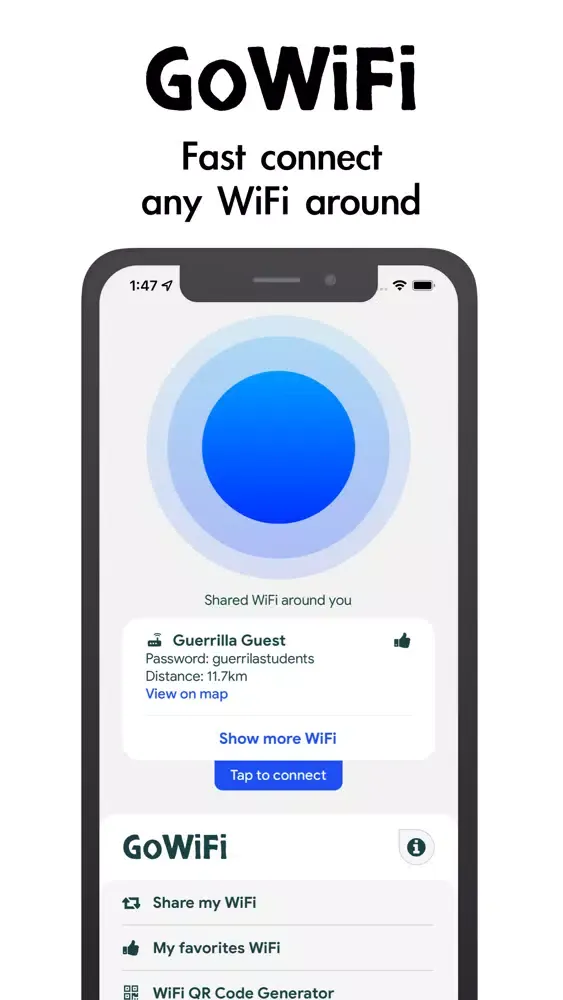 WiFi Password View & Connect Screenshots