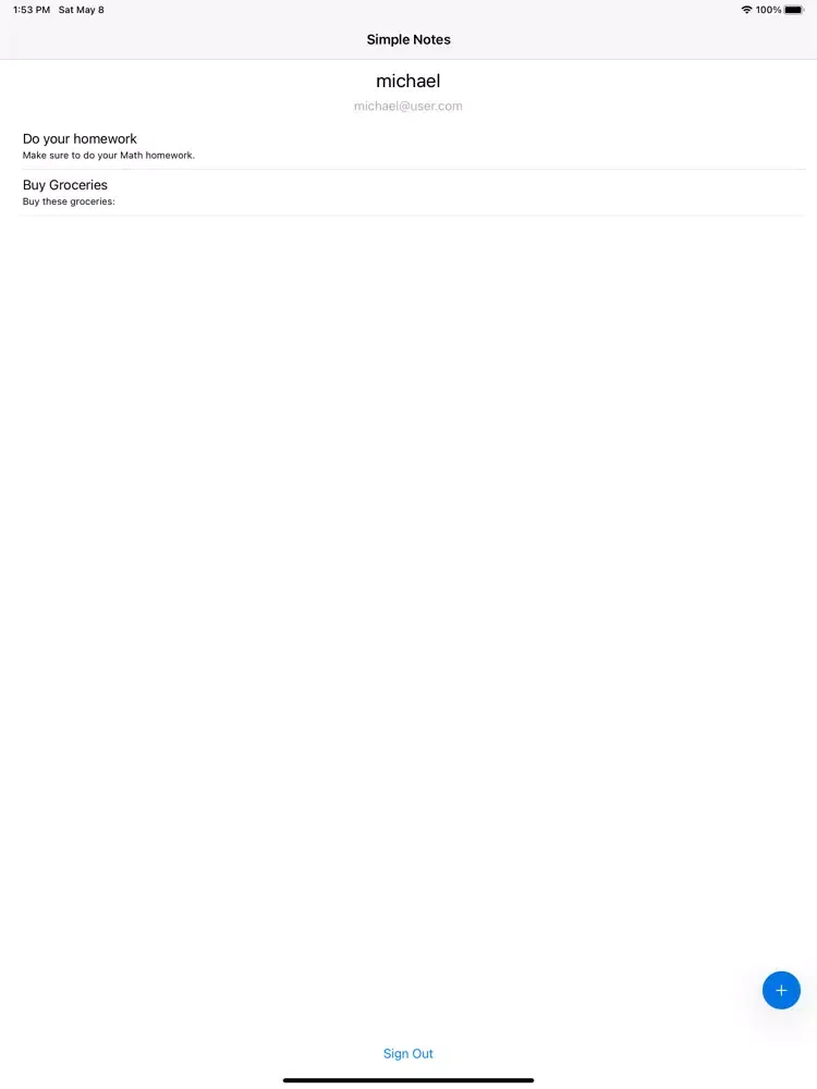 Simple Notes: Save Notes iPad 應用截圖