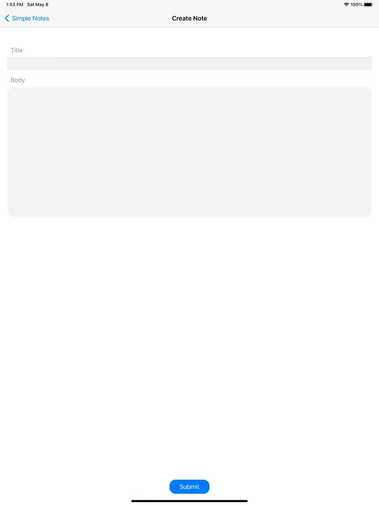 Simple Notes: Save Notes iPad 應用截圖