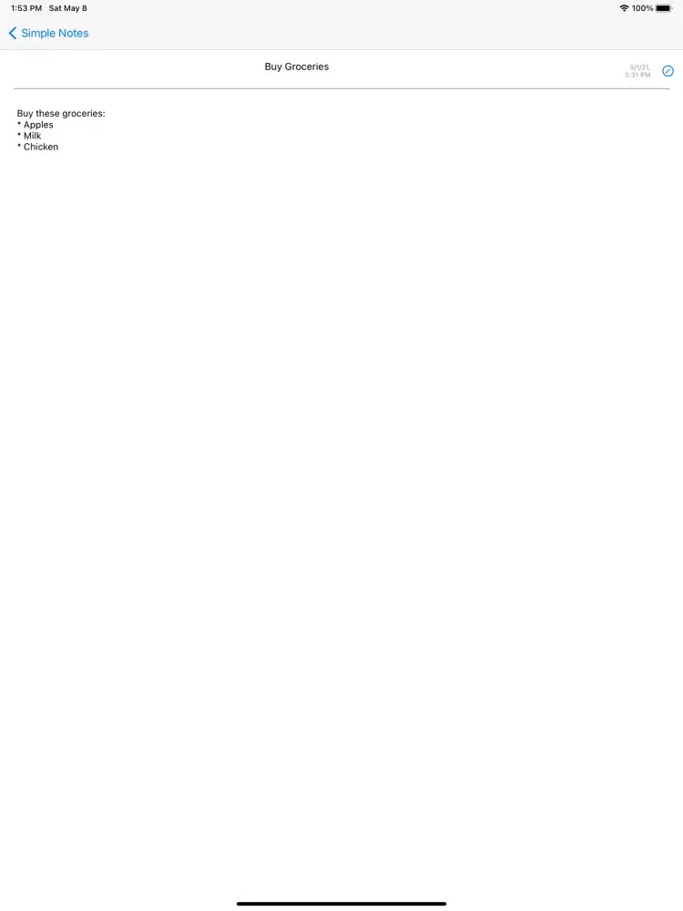 Simple Notes: Save Notes iPad 應用截圖