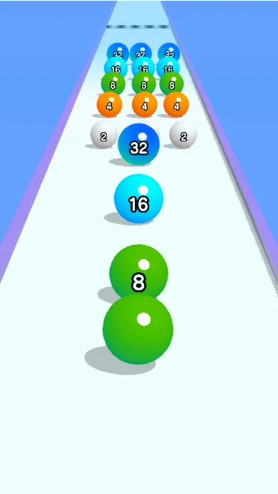 Ảnh chụp màn hình của Ball Run 2048