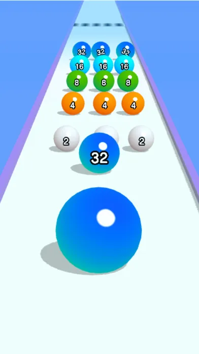 Ảnh chụp màn hình của Ball Run 2048