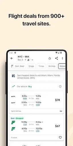 Capturas de pantalla de KAYAK: Flights, Hotels & Cars