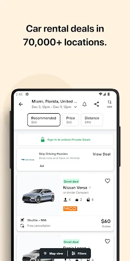 Capturas de pantalla de KAYAK: Flights, Hotels & Cars
