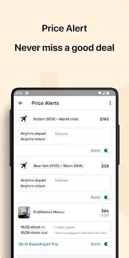 Capturas de pantalla de KAYAK: Flights, Hotels & Cars