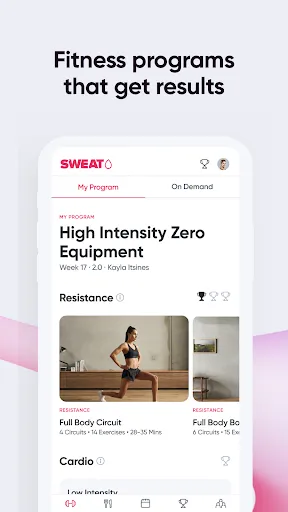 Sweat: Fitness App For Women 스크린샷