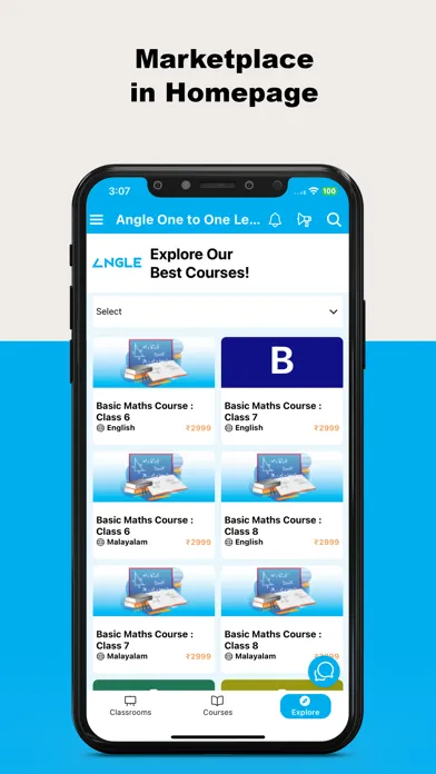 Angle One to One Learning App سکرین شاٹس