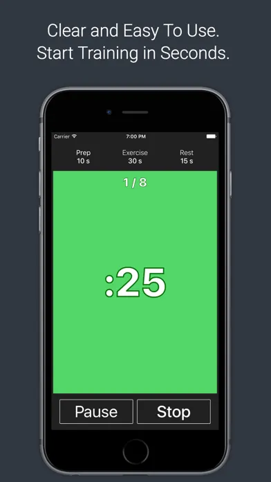 Tangkapan layar Koi Tabata Timer - HIIT Training & Tabata Timer