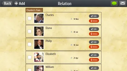 Tangkapan layar Easy Family Trees - Familybook