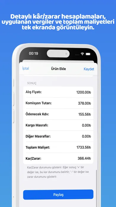 Cuspart: Kâr/Zarar Screenshots