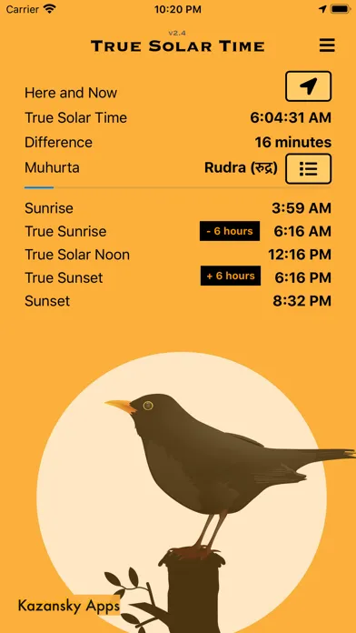 Скриншоты True Solar Time