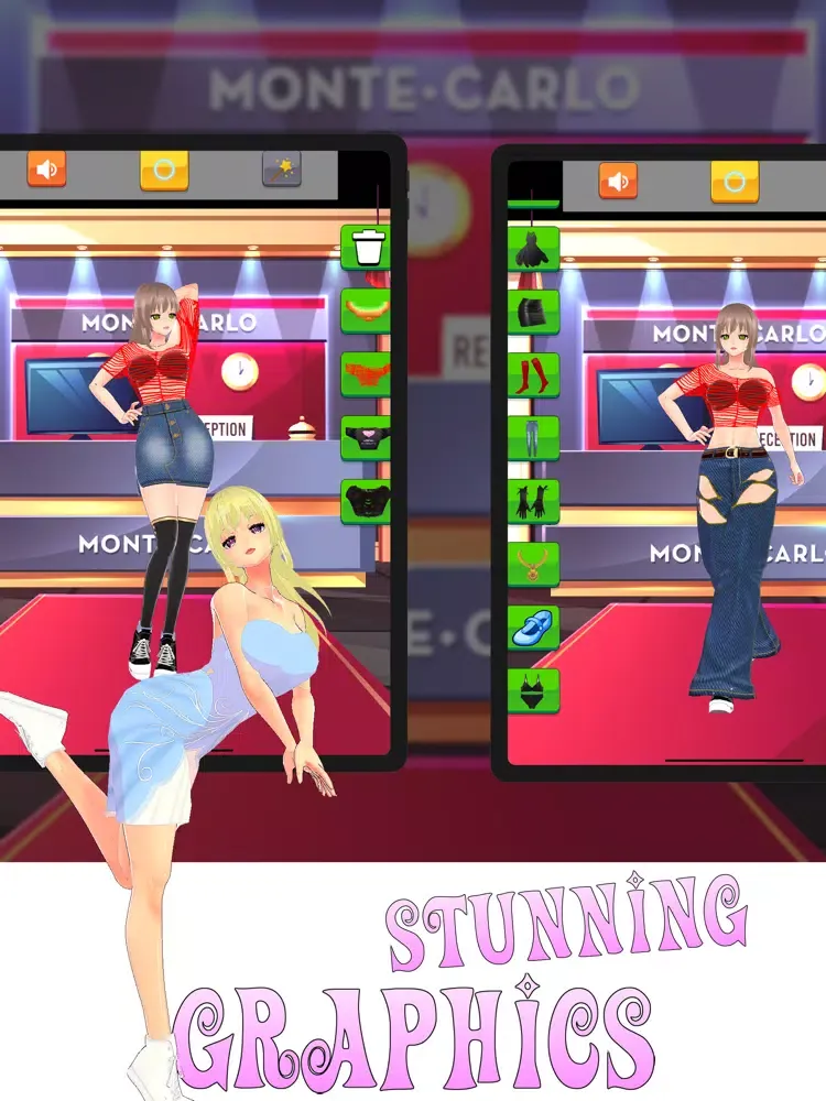 Capturas de tela do Fashion model: Dress Up Girls iPad 