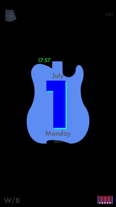 GuitarSilhouetteCalendar應用截圖