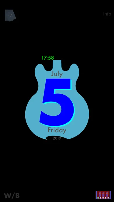 GuitarSilhouetteCalendar應用截圖