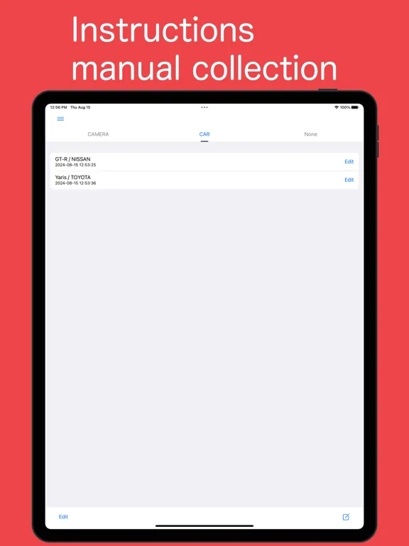 Tangkapan skrin Instructions - Keep Manuals iPad 