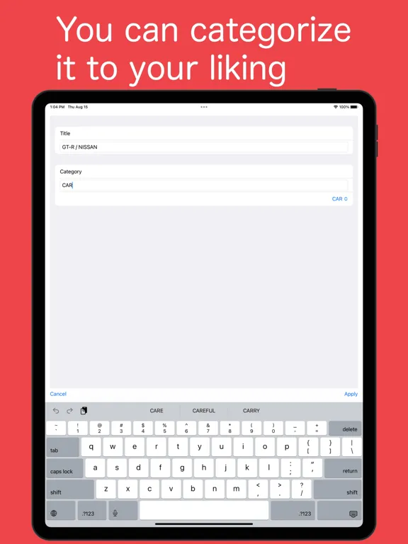 Tangkapan skrin Instructions - Keep Manuals iPad 