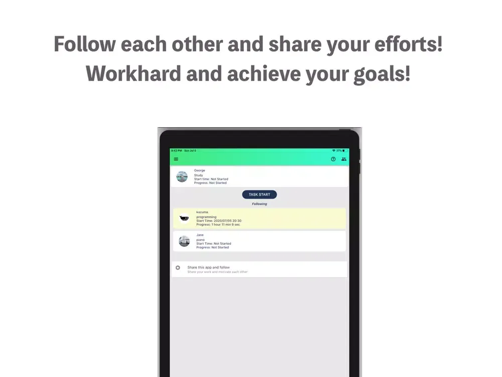 ShareDo ~Share your efforts~ iPad  स्क्रीनशॉट