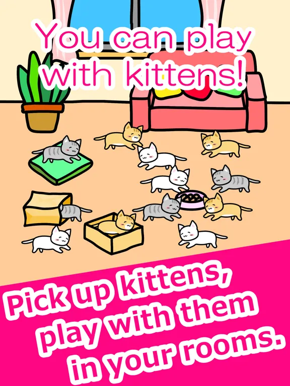 Play with Cats - relaxing game iPad 應用截圖
