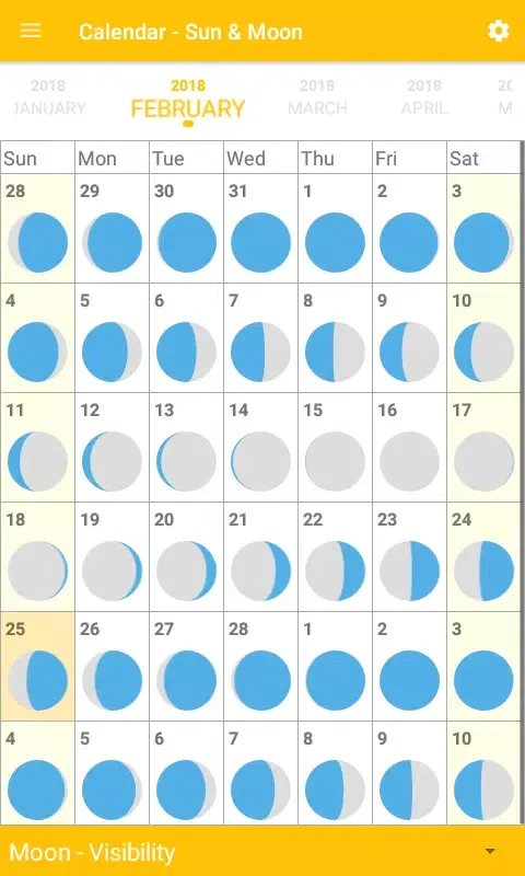 تصاویر Calendar - Sun & Moon