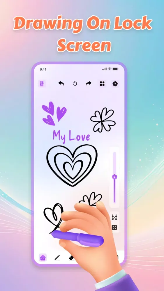 Draw on Lockscreen Screenshots