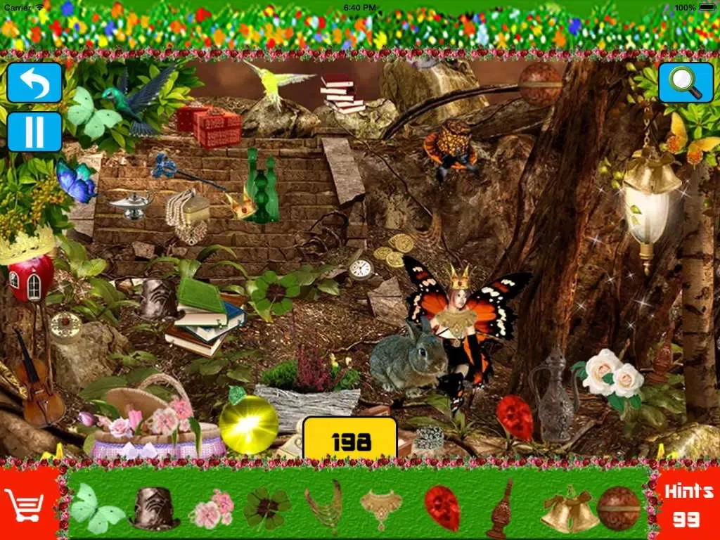 Hidden Objects Forest Fairy iPad  스크린샷