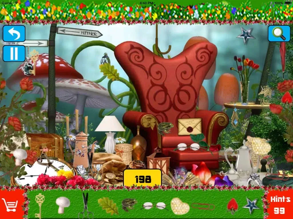 Hidden Objects Forest Fairy iPad  스크린샷