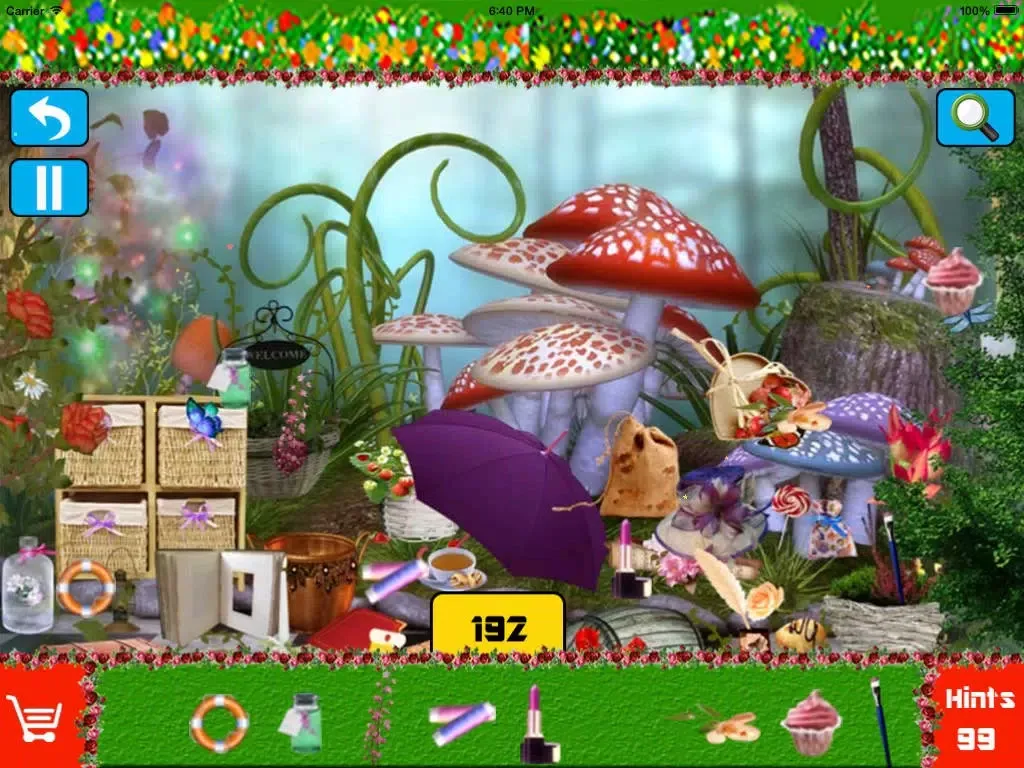 Hidden Objects Forest Fairy iPad  스크린샷