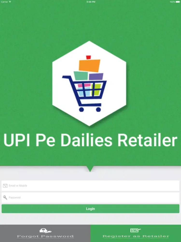 UPI Pe Dailies - Retailer iPad  Screenshots