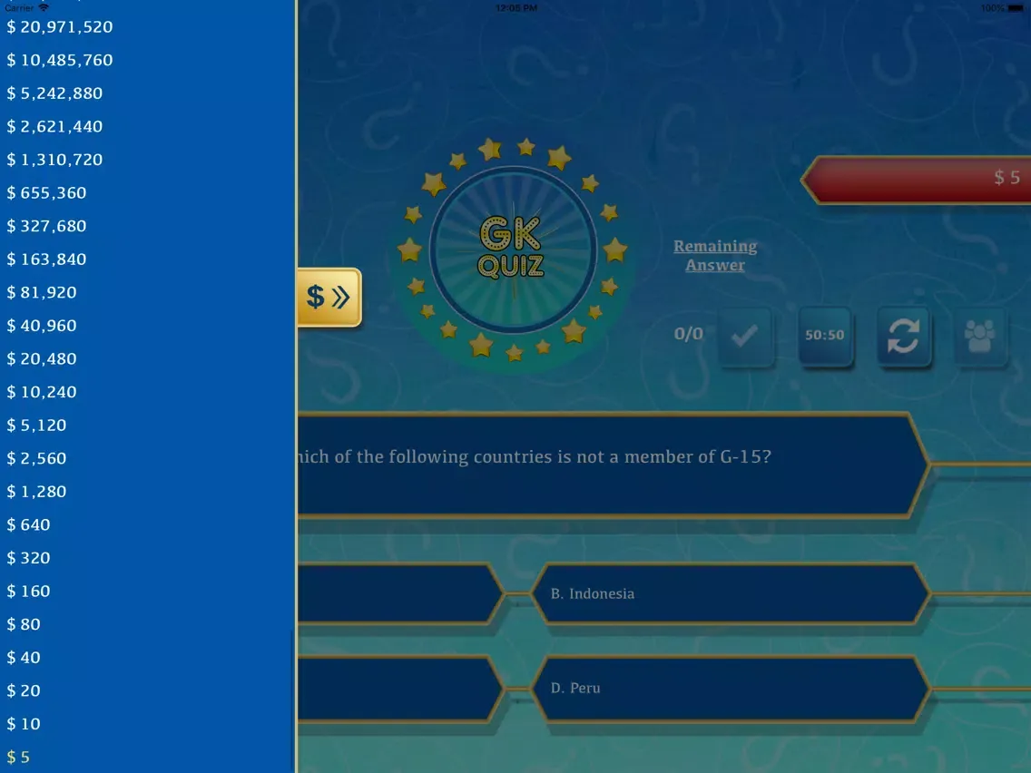 GK Quiz - Quiz Game iPad  سکرین شاٹس