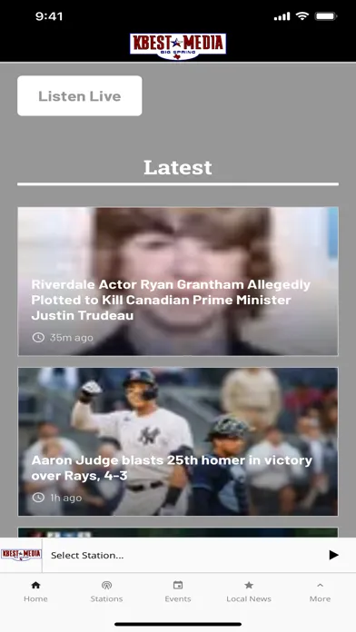 Captures d'écran de KBEST Media